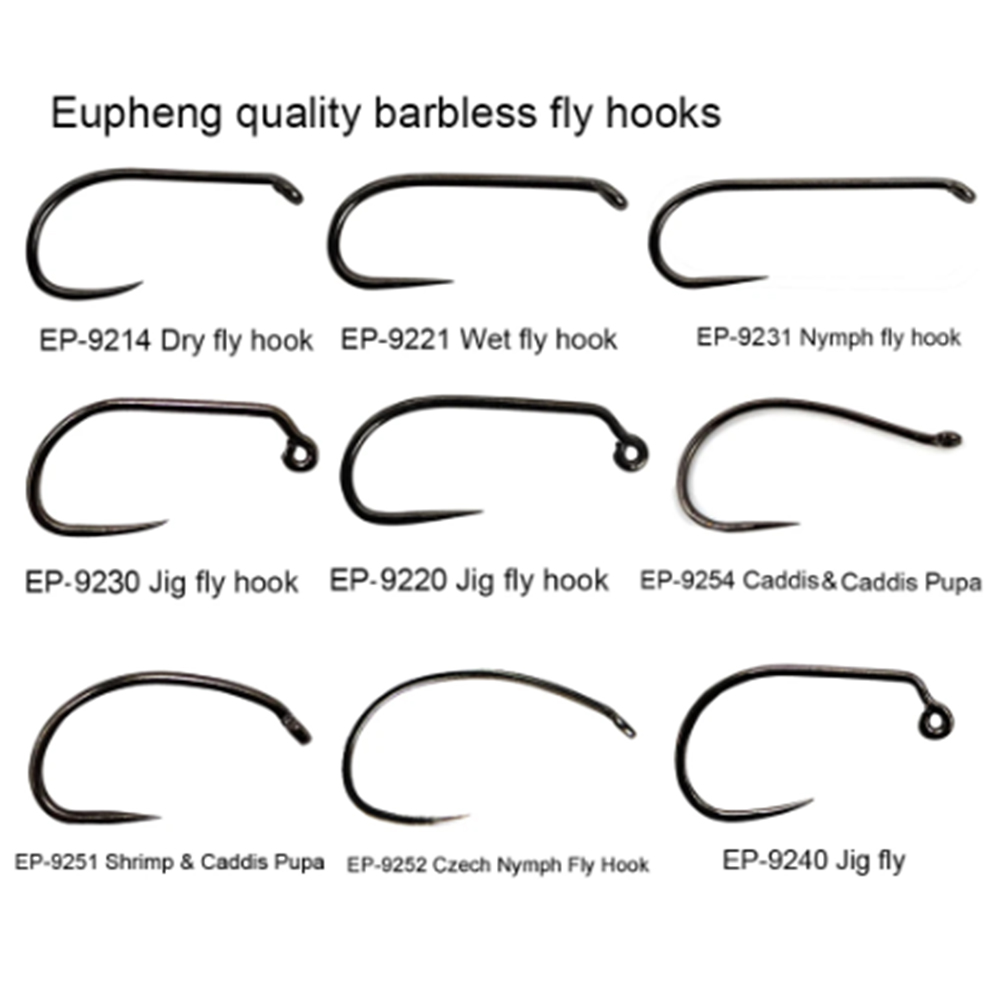 Fishing Hook Barbless - Aventik Eupheng 100 Pezzi Ami da