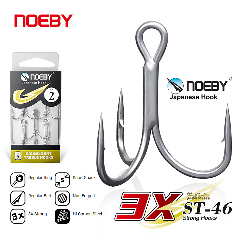 Fishing Hook Barbless - Noeby Ami da pesca in acciaio