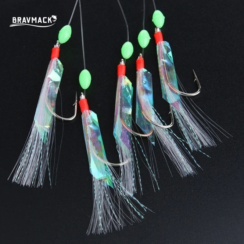Fishing Hook Assortment - 5 pz/set multi-colore morbido argento set
