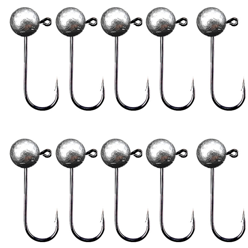 10 pz/lotto Jig Head Amo Da Pe - Fishing Hook Offset recensione e prezzo