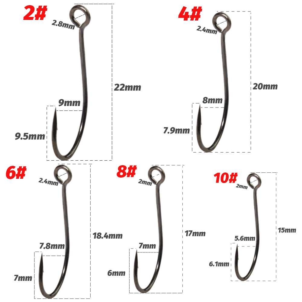 Ganci singoli ad anello grande - Fishing Hook Circle recensione e prezzo