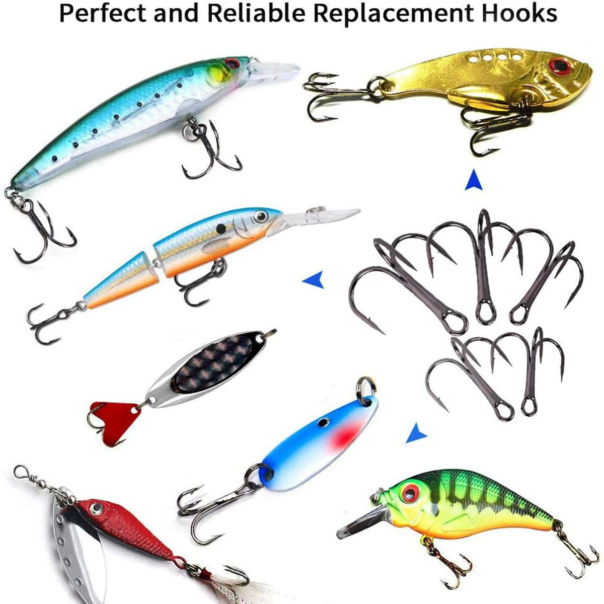 Kit di ami da pesca triplo 50/ - Fishing Hook Circle recensione e prezzo